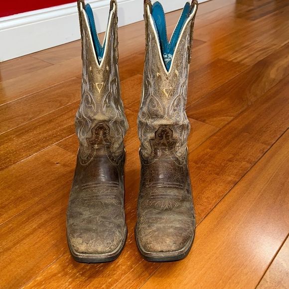 Justin Cowboy Boots Size 8 - Picture 1 of 7